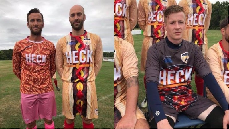 (From left to right) Bedale AFC's 2017/18 kit, 2018/19 kit and 2018/19 goalkeeper kit