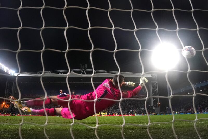Martin Dubravka saves Dominic Hyam’s penalty in the shoot-out