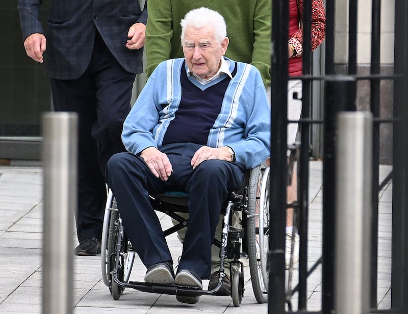 Alan Lewis- PhotopressBelfast.co.uk.      18-9-2024
 John Noble Lindsay pictured earlier at Belfast Crown Court where today, (Wednesday), he denied causing death by dangerous driving but pleaded guilty to causing death by careless driving.
The 91 year-old will be tried later this year on the charge of causing death by dangerous driving.
The case involves the death in Carrickfergus of 8 year-old child Scarlett Rossborough in August 2023.
Court Copy by John Cassidy via AM News     
Mobile :   07715 042312