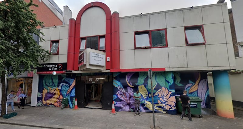 The former solicitor's offices on Upper Arthur Street, set to be transformed into a new night venue.