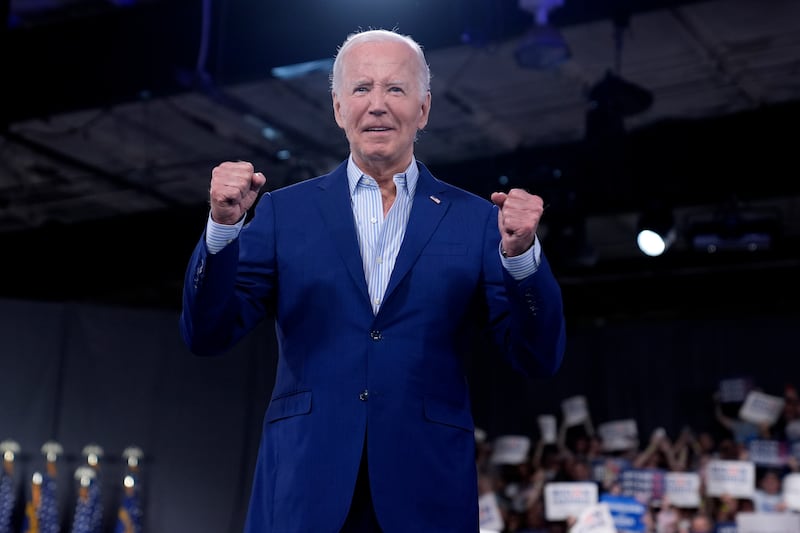 President Joe Biden walks on stage to speak at a campaign rally in June 28, 2024 (AP Photo/Evan Vucci, File)