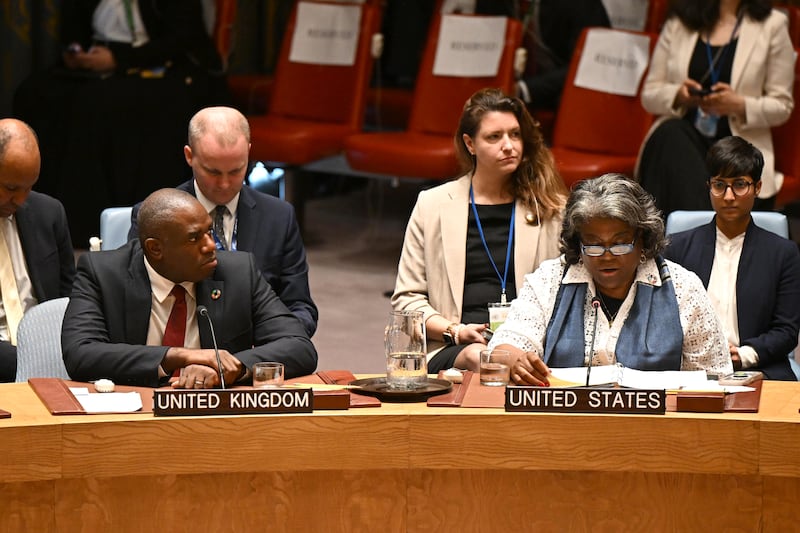 Foreign Secretary David Lammy called for a ceasefire between Israel and Hezbollah in an address to the UN Security Council on Wednesday