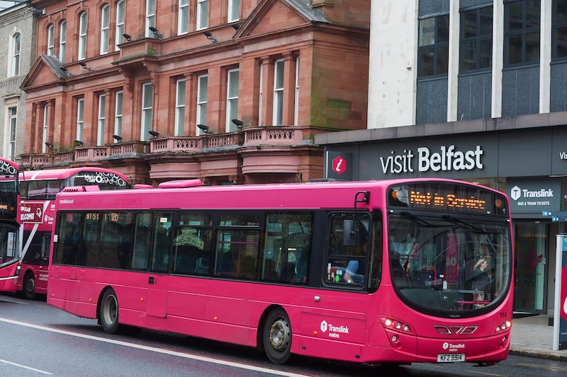 Glider translink buses visit belfast