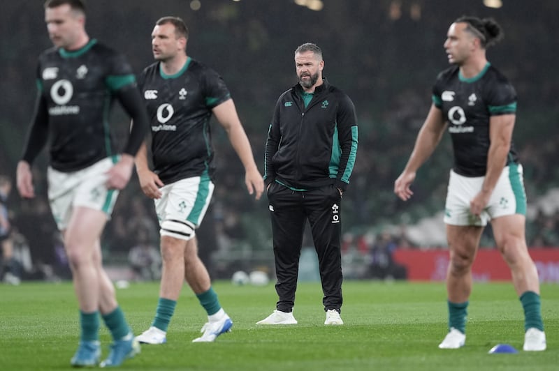 Andy Farrell (centre right) believes his team are ready to respond against Argentina