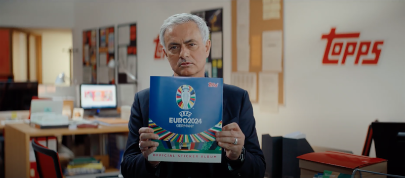 Jose Mourinho is an ambassador for Topps and their Euro 2024 collectibles