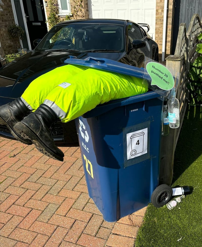 ‘A Wheelie Bad Day’ scarecrow