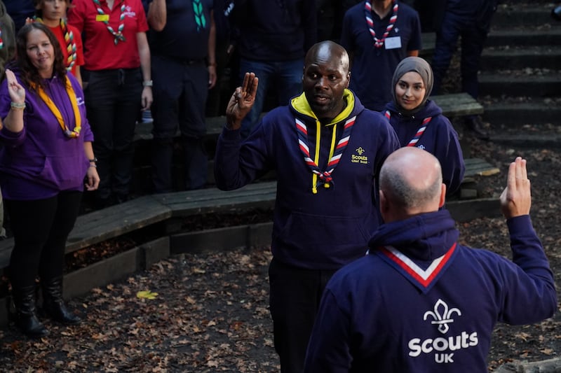 Dwayne Fields reaffirmed his oath during his inauguration at Scout Park in London on Thursday