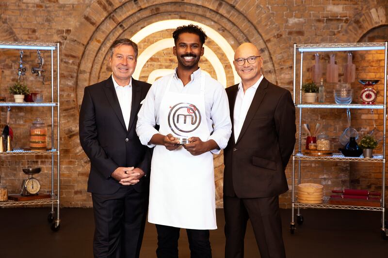 . Brin was awarded the coveted MasterChef trophy by judges John Torode and Gregg Wallace on BBC One. (Shine TV/BBC)