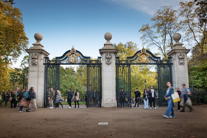 Marlborough Gate in St James’s Park where a statue of the Queen is set to be located in her honour