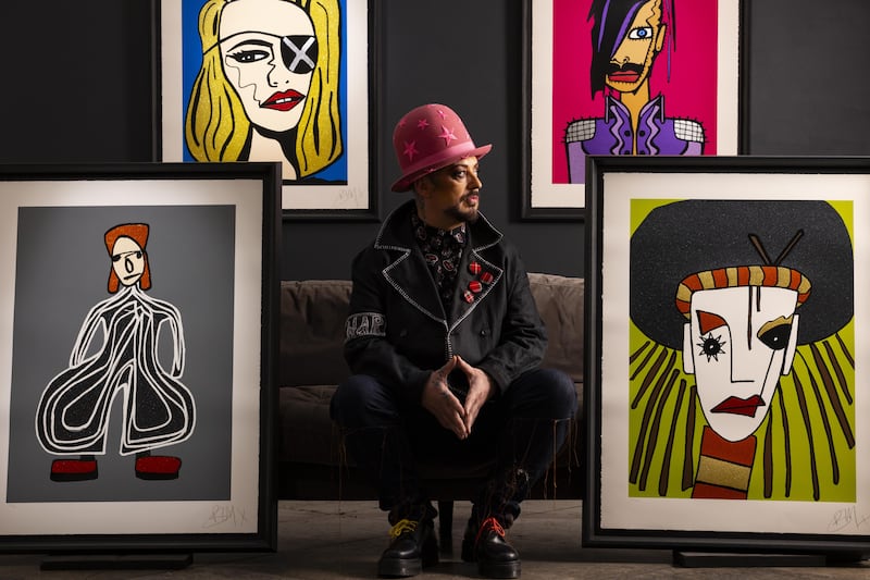 Boy George’s portraits also have a personal perspective into his time with Culture Club