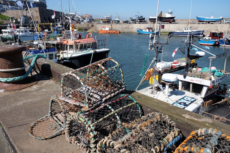 Boats to the Farne Islands sail out of Seahouses, Northumberland