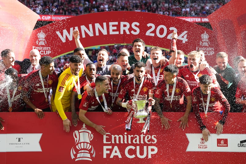 United pulled off a surprise victory over City in last season’s FA Cup final