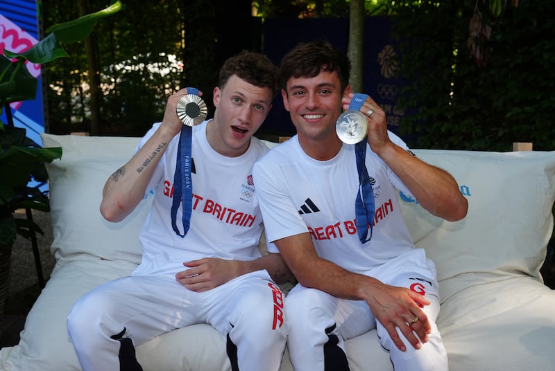 Tom Daley and Noah Williams won silver on Monday