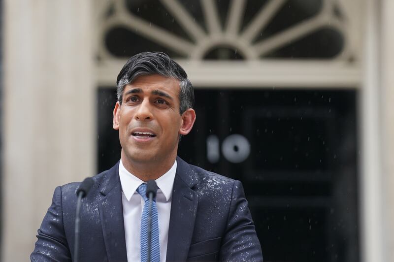 Sir Keir Starmer said it was ‘farcical’ for Rishi Sunak to claim to be the only person with a plan after ‘standing in the rain without an umbrella’