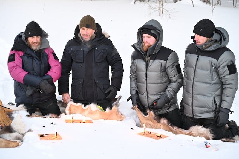 Pictured left to right: Aldo Kane, Jason Fox, Karl Hinett and Brian Wood MC