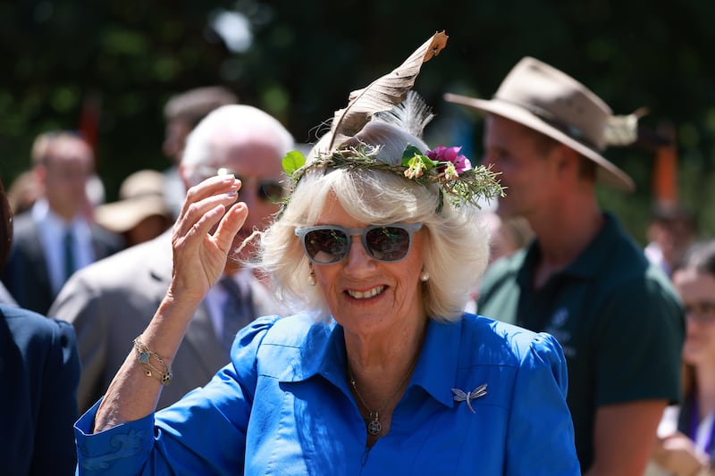 Camilla at a community barbeque hosted by the Premier of New South Wales Chris Minns at Parramatta Park in Sydney