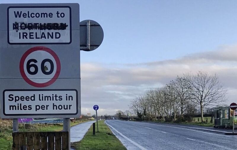 &nbsp;A border crossing between Co Derry and Co Donegal.