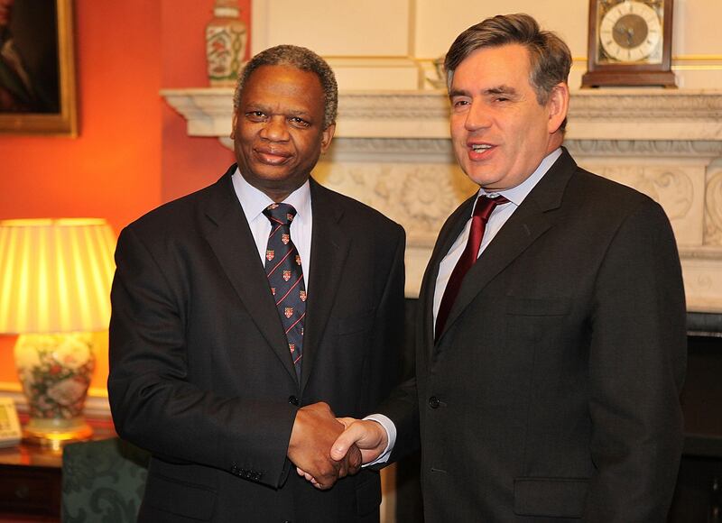 Prime minister Gordon Brown meeting Richard Taylor in Downing Street