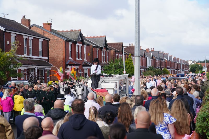 The funeral of Elsie Dot Stancombe