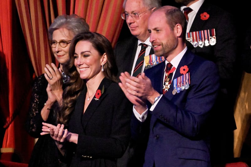 William and Kate were both wearing poppies