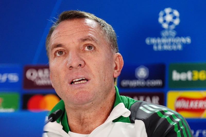 Celtic manager Brendan Rodgers spoke to the media at Celtic Park