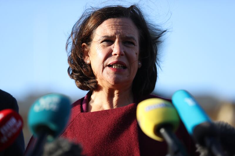 Support for Sinn Fein and Mary Lou McDonald has dropped by four points in two months, a poll has suggested