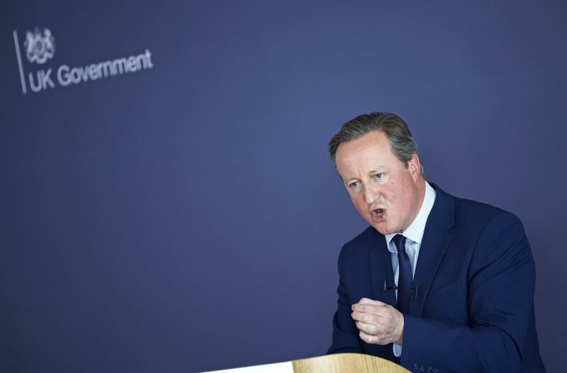 Foreign Secretary Lord David Cameron said Israel must do better on allowing aid into Gaza