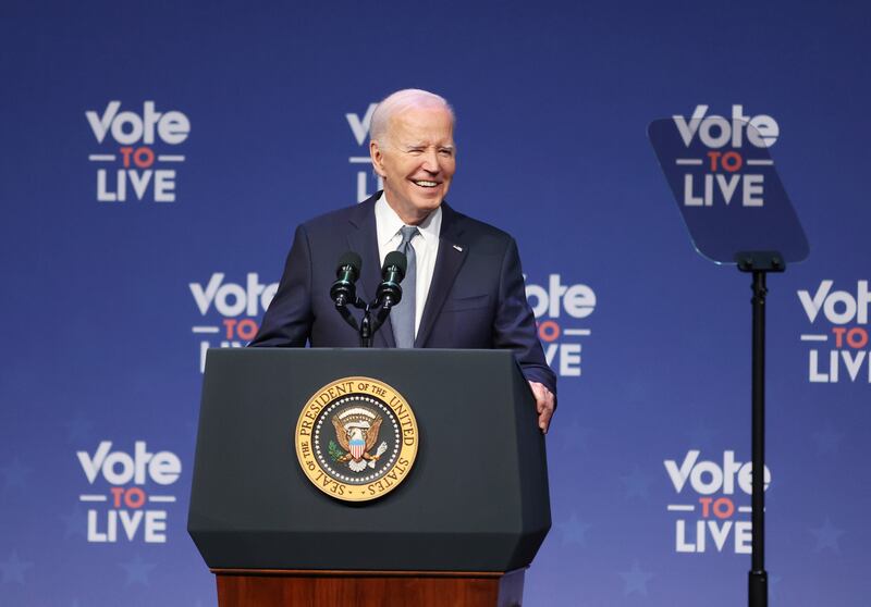 The 81-year-old president is attempting to salvage his candidacy following a flop TV debate against Donald Trump (AP Photo/Ronda Churchill)