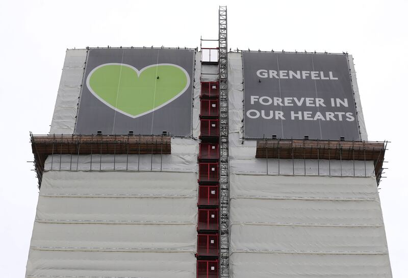 The remains of Grenfell Tower are to be demolished, families have been told