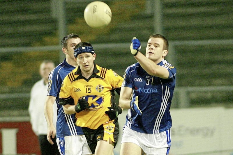 Kevin Madden in action for Roger Casements, Portglenone. Picture by Seamus Loughran 