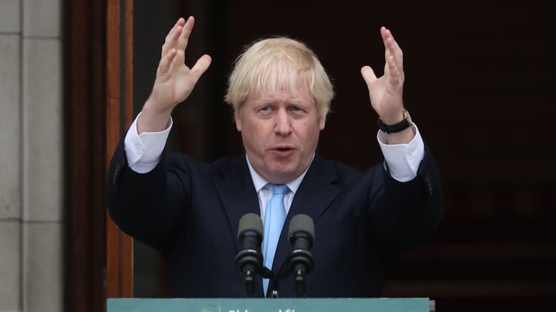 Boris Johnson during a visit to Dublin in 2019 (Niall Carson/PA)