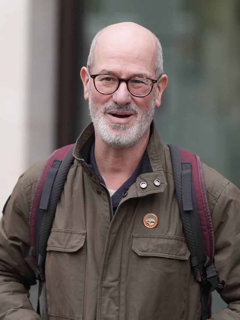 Anthony Bradley leaving Westminster Magistrates’ Court