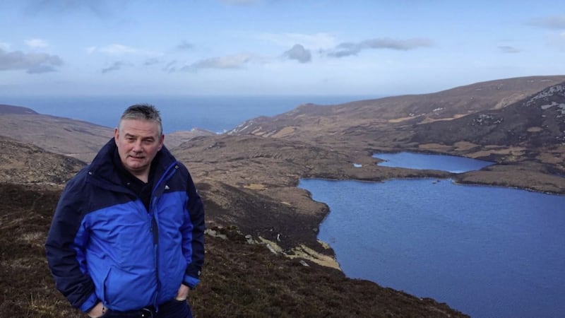 BBC reporter Kevin Magee on location in picturesque Glenlough, Co Donegal