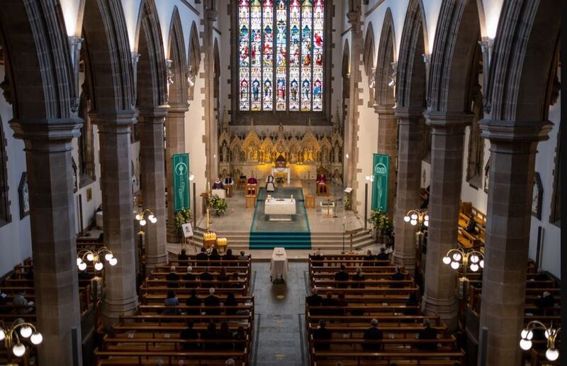 &nbsp;The funeral of SDLP and civil rights leader&nbsp;John Hume at St Eugene's Cathedral in Derry. Picture by Stephen Latimer/PA Wire