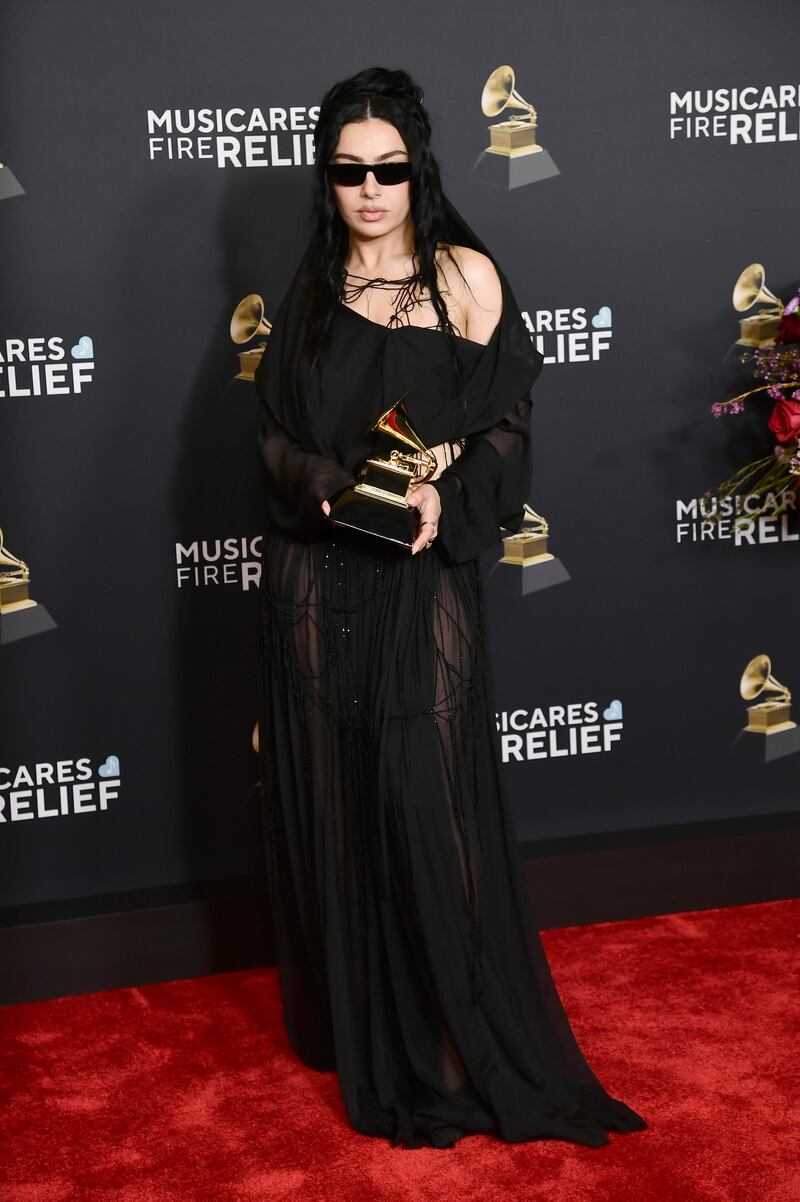 Charli XCX took the award for best pop dance recording for Von Dutch(Photo by Richard Shotwell/Invision/AP)