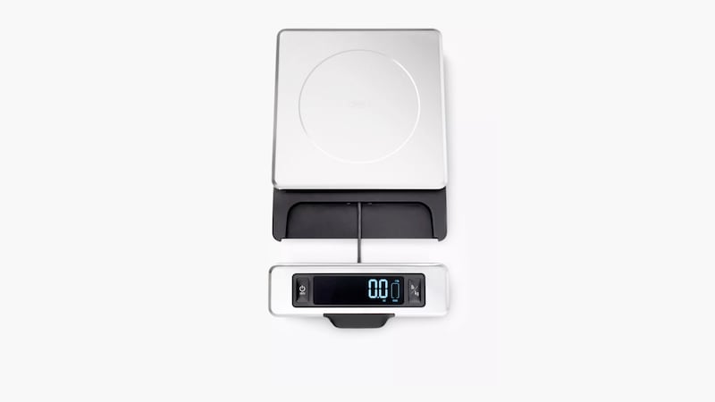 Oxo Stainless Steel Scale, £55, John Lewis