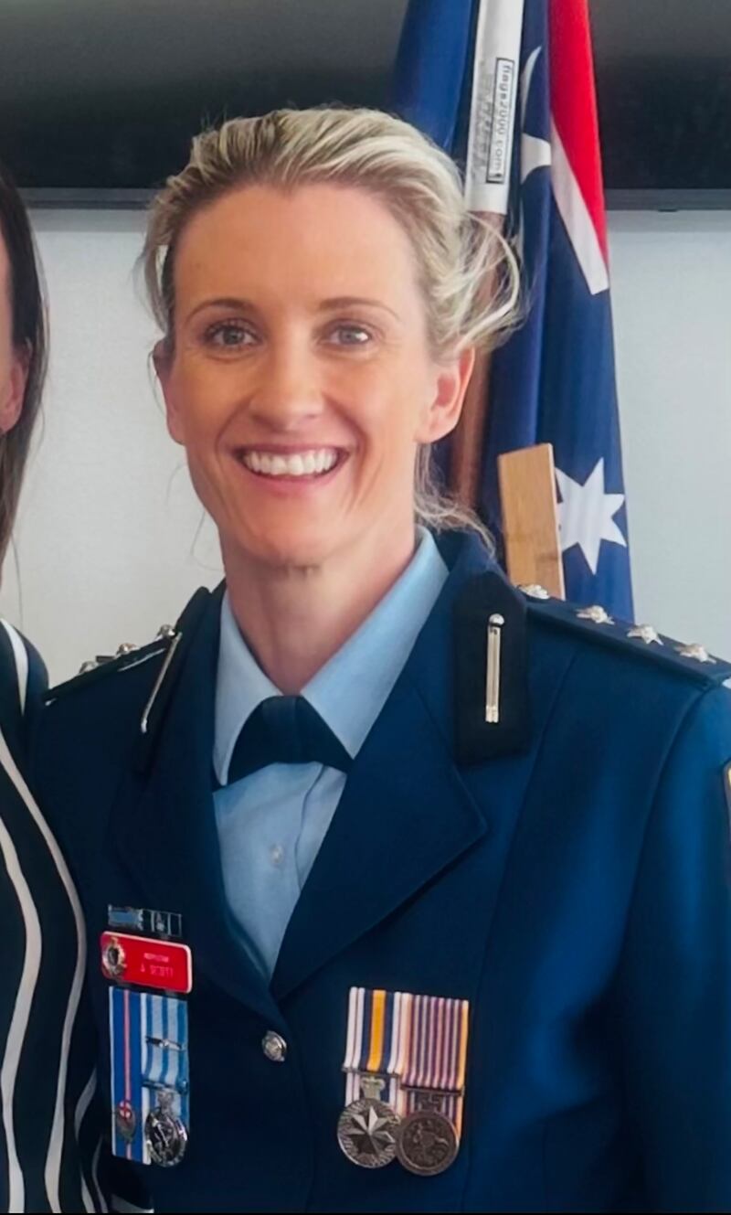 Inspector Amy Scott fatally shot a man who stabbed and killed multiple people at the Bondi Junction shopping centre (New South Wales Police/AP)