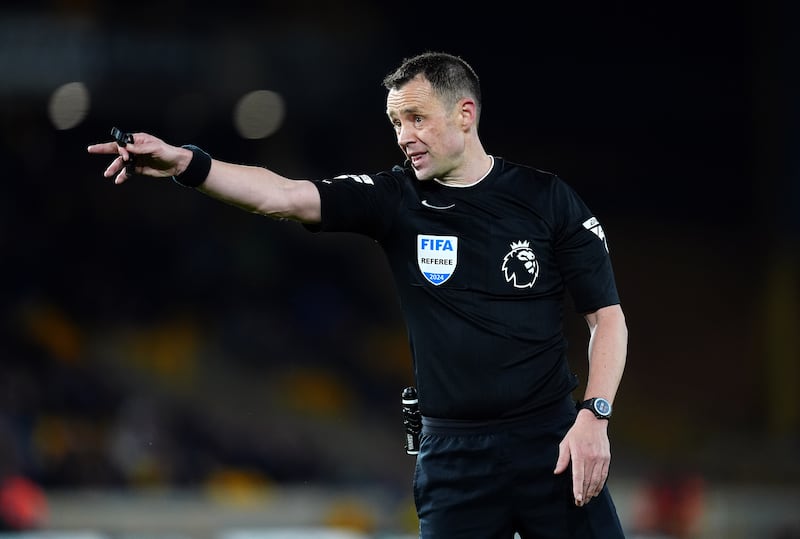 Stuart Attwell, pictured, received high praise for his communication style from UEFA referees’ chief Roberto Rosetti