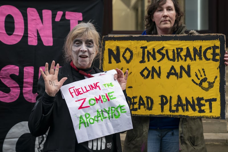 Extinction Rebellion Scotland targeted three insurance companies in Glasgow