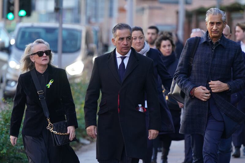 Grace O’Malley-Kumar’s family arriving at Nottingham Crown Court