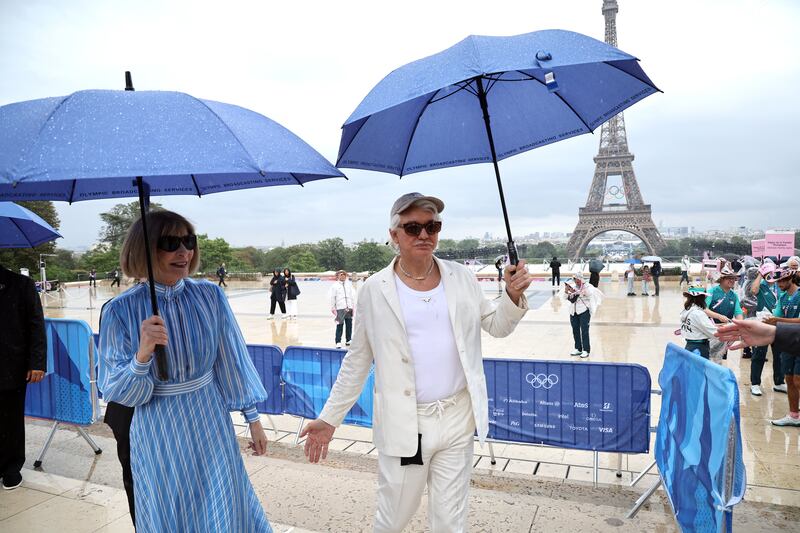 Anna Wintour with Australian film director Baz Luhrmann