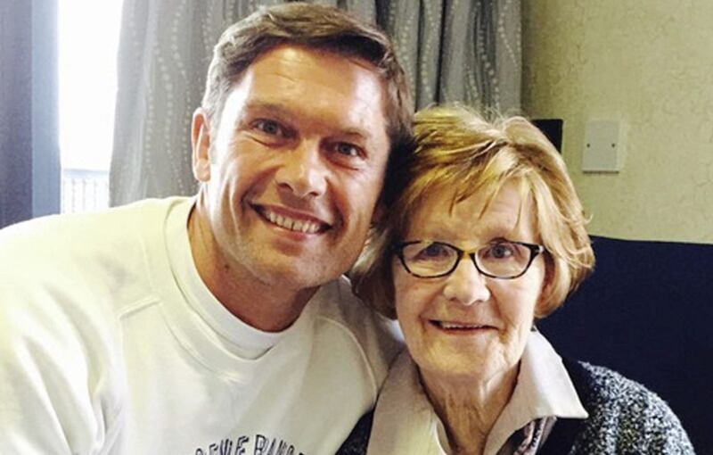 Celebrity MasterChef winner John Partridge and his mum Bridie 