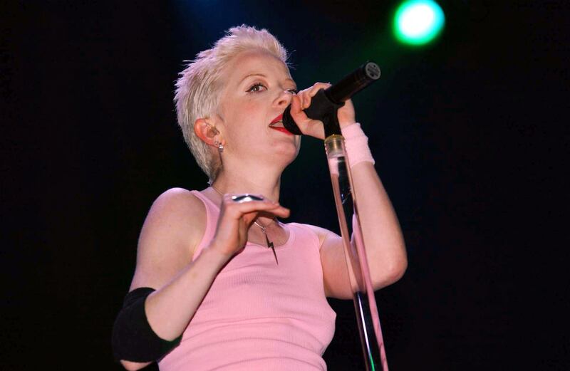 Shirley Manson of Garbage performs at Glastonbury