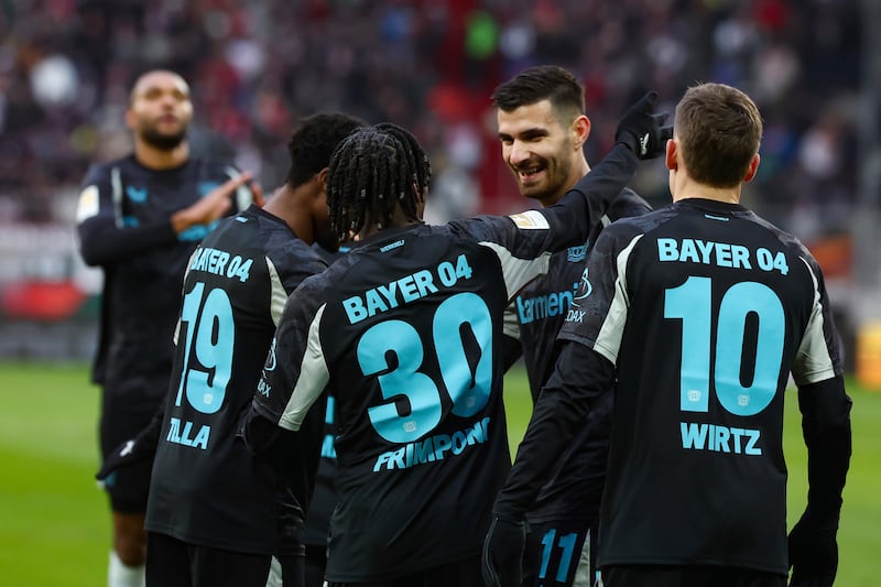 Leverkusen earned a 2-0 win over Augsburg (Daniel Lob/AP)