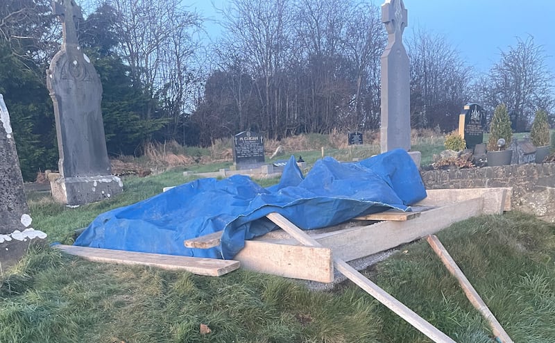 The exhumation was carried out at Annyalla Cemetery in Co Monaghan