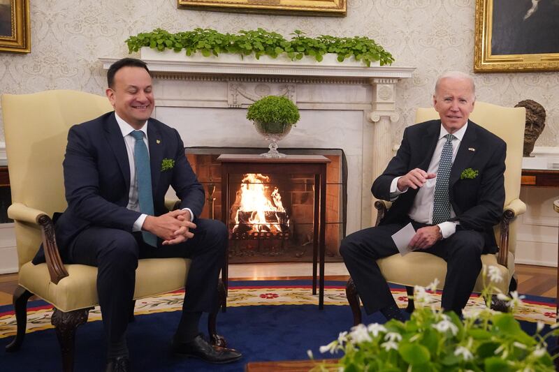 Taoiseach Leo Varadkar at a bilateral meeting with President Joe Biden at the White House last year