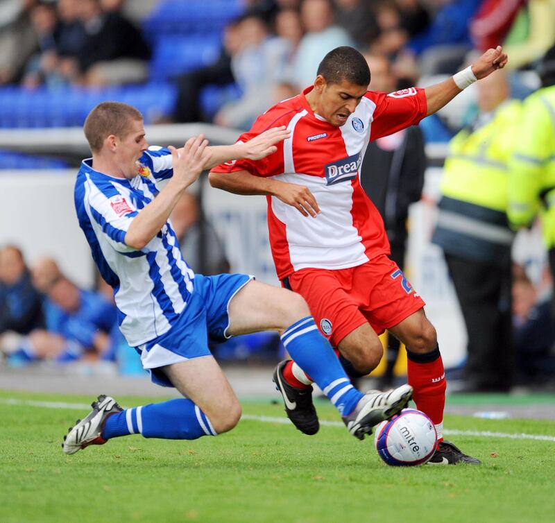 Barry (left) during his time with Chester