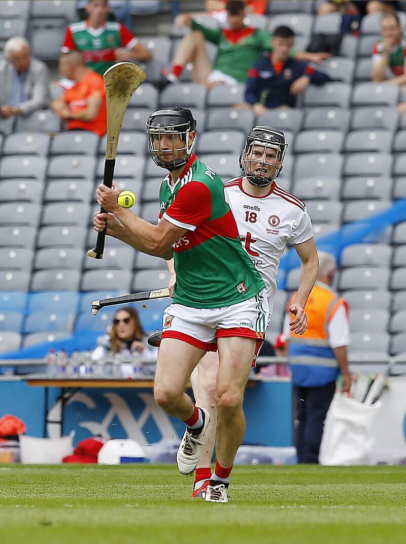 Keith Higgins during his hurling days for Mayo.