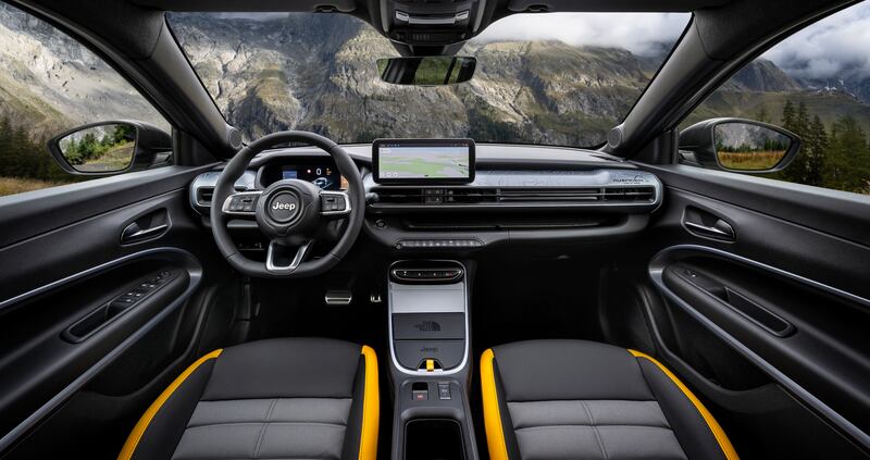 The North Face Edition includes gold accents and a silhouette of Mont Blanc on the dashboard. (Jeep)