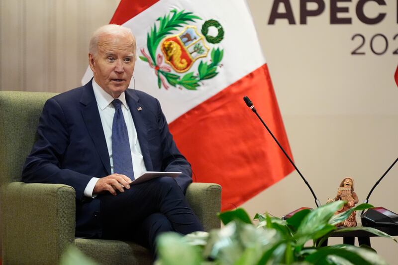 Mr Biden and other leaders have expressed concern over North Korean troops fighting in Ukraine (AP)